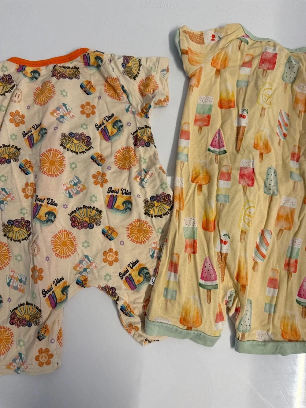 Bamboo rompers/ shortie pajamas